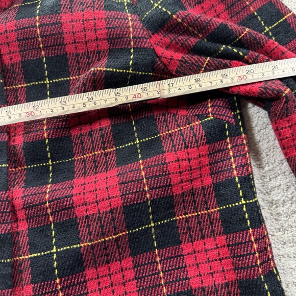 Vintage Sag Harbor Red & Black Plaid Blazer Jacket Size 12 - Picture 4 of 6